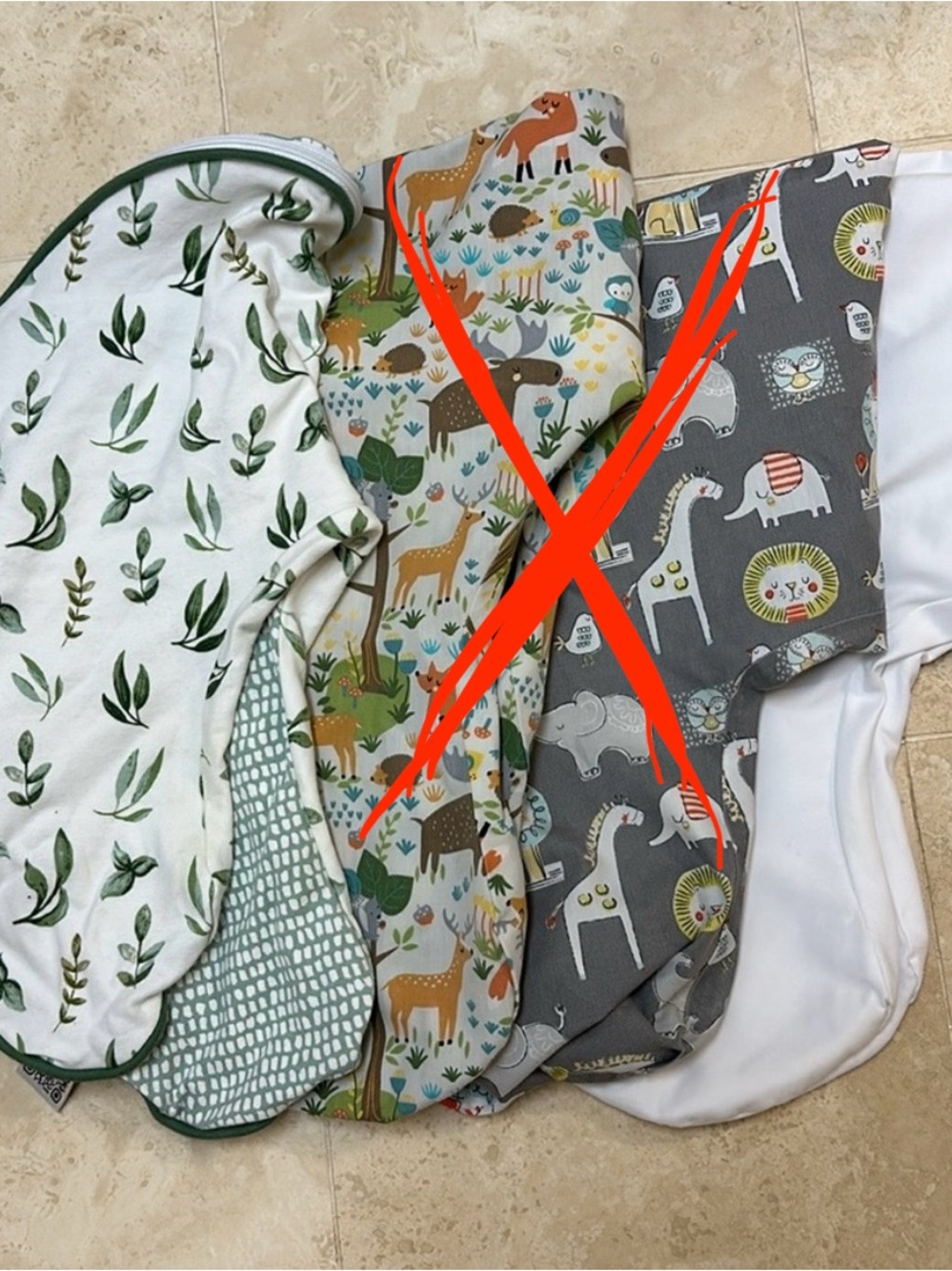 Two Boppy Original Nursing Pillow Covers